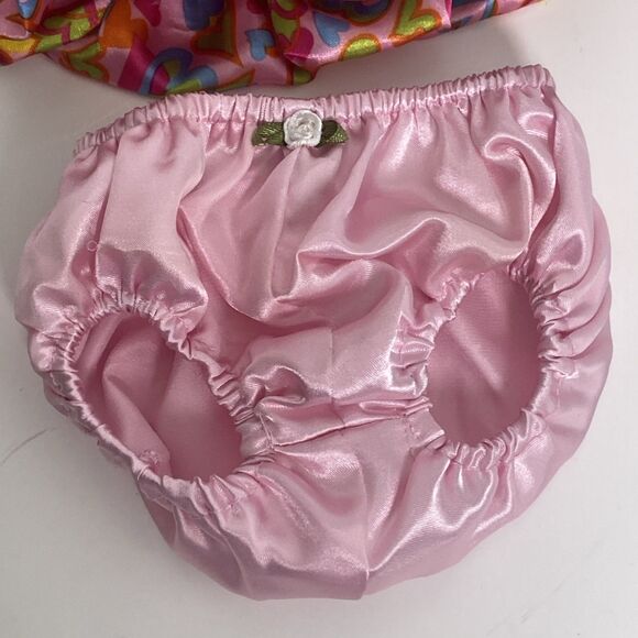 Build A Bear Pink Dress Heart Skirt Pink Bow Pink Bloomers Rose Decor For Bear - Picture 5 of 8